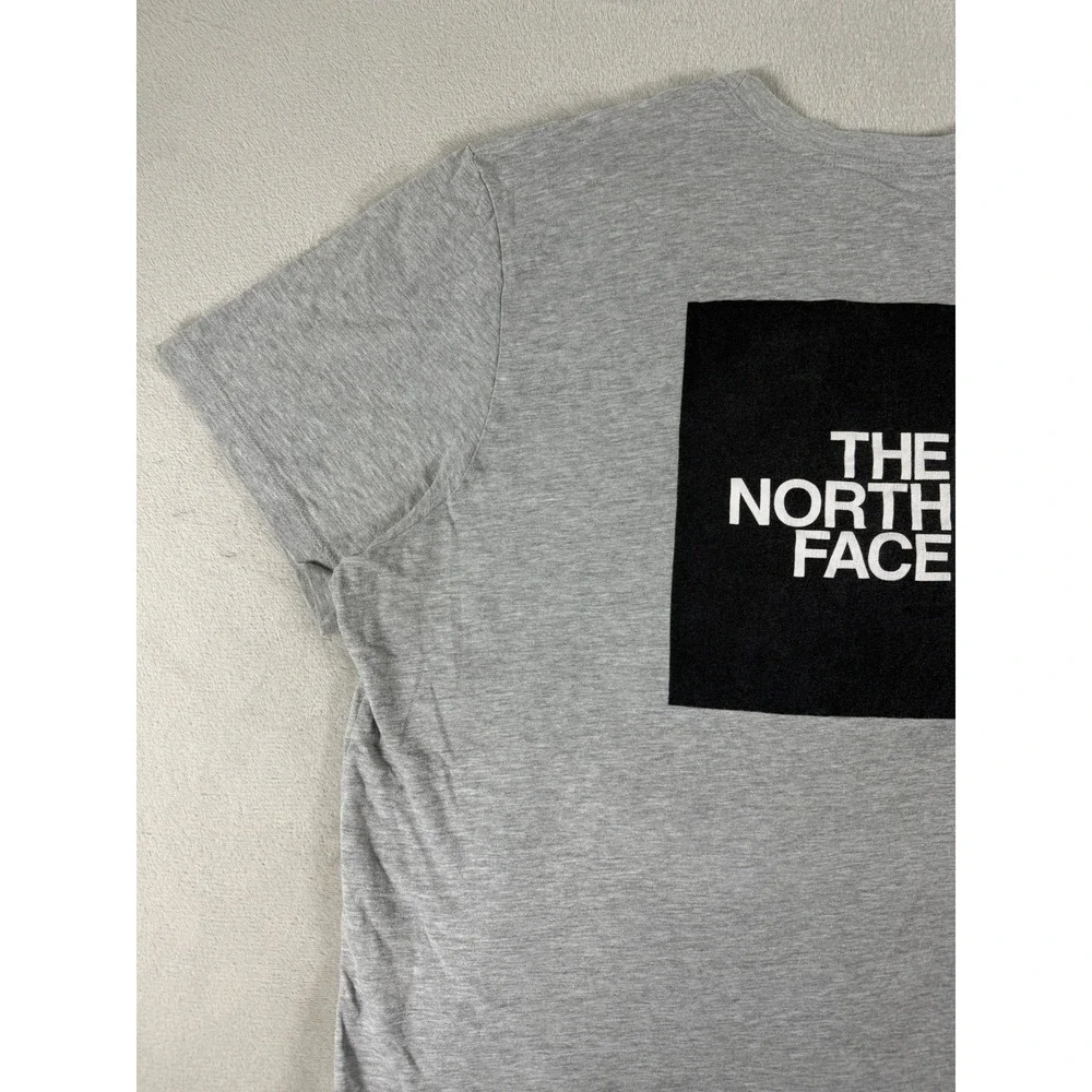 The North Face Men's XL Gray Box Logo Graphic T Shirt Outdoor Streetwear Tee